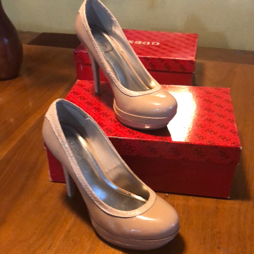 Tan Leather Baby phat pumps